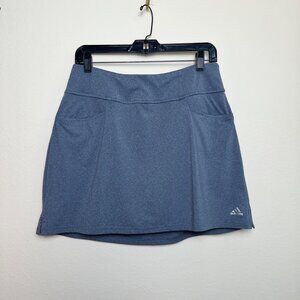 ADIDAS Womens Ultimate Knit Navy Heather Golf Skort Size Medium